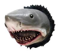 Trophée de requin mural - Poitrine de requin décoratif, décor de prédateur ajusté | Fearome Marine Animal Ornement, Figurine suspendue murale océanique pour espaces intérieurs nautiques pour entrée