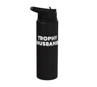 Trophée mari idée graphique de mariage fête des pères Stainless Steel Insulated Water Bottle