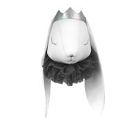 Trophée mural lapin prince velours