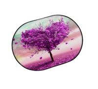 TropicalLife Tapis d'entrée motif cœur arbre automne pour salon, cuisine, maison, salle de bain, tapis de sol lavable pour intérieur et extérieur antidérapant 40 x 60 cm