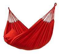 Tropilex Hamac de Jardin Exterieur 2 Places | Hamac Double Classique 180 kg Colombien | Randonnée | Fabriqué à la Main | Style Organic Rouge 350 cm