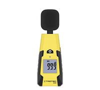 TROTEC BS06 - Sonomètre numérique 40-130 dB(A), décibelmètre portable avec valeurs min/max, fonction Hold et écran rétroéclairé - mesure decibel