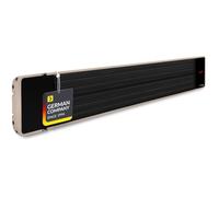 TROTEC Chauffage infrarouge sans lumière IRD 1800 chauffage de terrasse | Radiant radiateur halogene mural pour terrasse de jardin exterieur, 1800 W, 12 m²