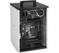 TDS 20 Aérotherme Électrique Professionnel 3,3 kW - Chauffage Soufflant de Chantier, Garage, Atelier - Thermostat Réglable, Ventilateur Seul, Air Propre, IP24 - Montage Mural/Plafond