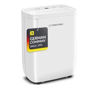 TROTEC Déshumidificateur électrique TTK 27 E - Puissance 12 l/jour | Surface 15 m² / 37 m³ - Déshumidification avec arrêt automatique - pour maison, salle de bain