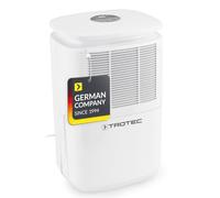 TROTEC Déshumidificateur TTK 30 E - Pour 15 m² max, 12 L/24h, hygrostat LED, 4 modes dont séchage linge, minuterie, bac avec sécurité enfant, drainage continu - chambre, salle de bain