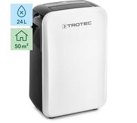 TROTEC TTK 71 E Déshumidificateur d'air, Déshumidificateur Electrique, Déshumidificateur Portable, Absorbeur d'humidité, Déshumidification Max. 24 l/j, pour 50 m² Max., Hygrostat intégré