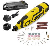 TROTEC Outil multifonctions sans fil PMTS 01-12V | avec set de 51 accessoires | présélection de la vitesse à 7 niveaux