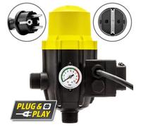 TROTEC Pressostat électronique TDP DSP commande de pompe à eau avec prise électrique intégrée - pression de service de 10 bars