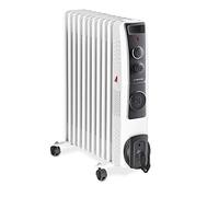 TROTEC Radiateur à bain d'huile TRH 23 E, 2500 watts, thermostat | Silencieux, ventilateur