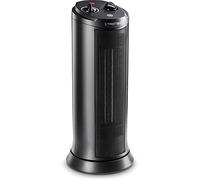 TROTEC Radiateur soufflant céramique 2000 W TFC 19 E - Noir Mat - 24 m² | Chauffage colonne électrique, oscillation 70°, thermostat, silencieux, anti-allergie, sécurité anti-chute, design élégant