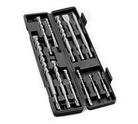 TROTEC Set de 11 mèches de forage et burins SDS Plus | Avec boîte de rangement pratique