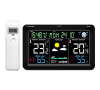 Trotec Station météo radio numérique et moniteur climatique avec capteur extérieur BZ29OS