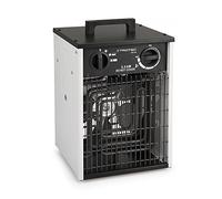 TROTEC TDS 20 Aérotherme électrique professionnel 3,3 kW | Chauffage soufflant de chantier, garage, atelier - thermostat réglable, ventilateur, air propre, IP24