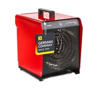 TROTEC TDS 50 E Aérotherme électrique professionnel 9 kW - triphasé 400V | Chauffage soufflant chantier, entrepôt, hall, thermostat, 2 vitesses de chauffe, carter double paroi, portable