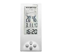 TROTEC Thermo-hygromètre de table - station météo BZ06 | Affichage température ambiante, humidité, date, heure, jour - grand écran LCD