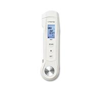 TROTEC Thermomètre alimentaire infrarouge et à sonde BP2F lavable IP65 | Sonde de 75 mm - Mesure la température de surface des aliments via capteur infrarouge et température interne via sonde