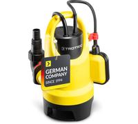 TROTEC TWP 4036 E pompe vide-cave pour eaux chargées, 400 W, 7 500 l/h, particules 25 mm, immersion 7 m, flotteur et raccord rapide
