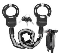 Trottinette électrique : Cadenas à manille avec protection en silicone et sac de rangement, couleur noire