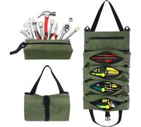 Trousse à outils 5 compartiments en toile pour la maison et l'artisanat