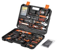 Trousse à outils, en aluminium, 247 pièces, dimensions : 39,4 x 26,7 x 8,9 cm, type d'outils combinés, avec mallette de rangement portable