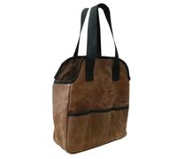 Trousse À Outils En Toile Organisateur en Coton Ciré 450 g Grande Capacité | Poches de Rangement Pour Atelier Menuiserie Fleuriste Homme Père Camion Voiture Moto Projet Clé
