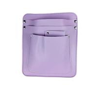 Trousse à outils floraux en cuir avec organiseur multi-poches - pour jardiniers et fleuristes - Sac de ceinture réglable - pour outils d'arrangement floral - Rangement compact - pour (violet)