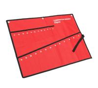 Trousse à Outils Multifonction 25 Emplacements en Tissu Oxford Rouge