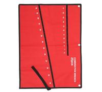 Trousse à Outils Multifonction 25 Fentes en Toile Oxford Rouge | Pochette de Rangement Suspendue, Fermeture Sûre, Nettoyage Facile, pour Bricolage DIY