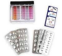 Trousse d’analyse piscine premium chlore, brome et pH | Testeur avec 60 pastilles Rapid (30x DPD1 chlore libre + 30x Phenol Red pH) | Testeur colorimétrique pour piscine, spa & jacuzzi