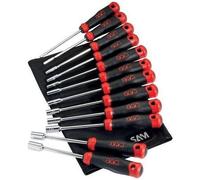 Trousse de 12 clés à douilles emmanchées S1 pour vis à accès limité SAM OUTILLAGE