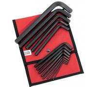 Trousse de 12 clés mâles coudées longues 6 pans 3 à 19 mm SAM OUTILLAGE