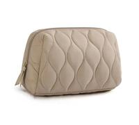 Trousse de Maquillage for Femme, boîte Rangement for cosmétiques, Large Fermeture éclair, Organisateur Portable for Voyage Quotidien Convient aux Femmes et aux Jeunes Filles(Camel)