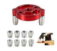 Trousse de Perforation Localisateur de Bois, Gabarit de Percage Vertical, Kit de Recherche de Centre pour Travaux du Bois, Guide de Perçage avec Douilles de 3 à 10 mm, pour Projets de Bricolage