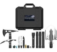 Trousse de survie en plein air - Comprend un outil de coupe, un couteau de chasse, un outil pour travailler le bois et un arrache-épines.