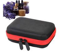 Trousse de transport d'huile, support de stockage d'huile parfumée pour 12 bouteilles, étui pour bouteilles d'huile, sac d'huile résistant aux chocs, rouge, Consulte la descripción, Voir description
