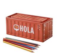 Trousse Rectangulaire En Métal - Boîte À Crayons En Métal, Support De Rangement Pour Fournitures Scolaires, Conteneurs Antirouille, Boîte Vide, Conteneurs Avec Couvercle Pour | Étui À Collecti