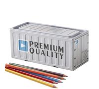 Trousse Rectangulaire En Métal - Boîte À Crayons En Métal, Support De Rangement Pour Fournitures Scolaires, Conteneurs Antirouille, Boîte Vide, Conteneurs Avec Couvercle Pour | Étui À Collecti