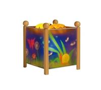 Trousselier – Lanterne magique Papillons – Bois naturel vernis – Veilleuse 12V (ampoule incl.)