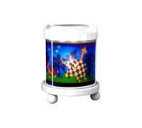 TROUSSELIER - Elmer. l'Eléphant - Veilleuse - Manège Magique - Idéal Cadeau Enfant - Dessin animé - Lumière rassurante - Couleur Bois Blanc - Ampoule 12V 10W inclue - Prise Elec. UK