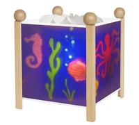 TROUSSELIER - La Mer - Veilleuse - Lanterne Magique - Idéal Cadeau Enfant - Dessin animé - Lumière rassurante - Couleur Bois Naturel - Ampoule 12V 10W inclue - Prise Elec. EU