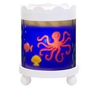 TROUSSELIER - La Mer - Veilleuse - Manège Magique - Idéal Cadeau de Naissance - Dessin animé - Point de Lumière rassurant - Couleur Bois Blanc - Ampoule 12V 10W inclue - Prise Electrique UK