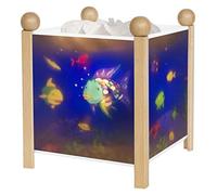 TROUSSELIER - Le Poisson Arc en Ciel. - Veilleuse - Lanterne Magique - Idéal Cadeau Enfant - Dessin animé - Lumière rassurante - Couleur Bois Naturel - Ampoule 12V 10W inclue - Prise Elec. UK