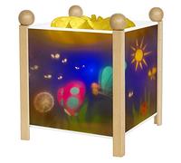 TROUSSELIER - Les Papillons - Veilleuse - Lanterne Magique - Idéal Cadeau Enfant - Dessin animé - Lumière rassurante - Couleur Curry - Ampoule 12V 10W inclue - Prise Elec. UK