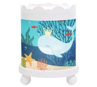 TROUSSELIER - L'Océan - Veilleuse - Manège Magique - Idéal Cadeau Enfant - Dessin animé - Lumière rassurante - Couleur Bois Blanc - Ampoule 12V 10W inclue - Prise Elec. EU