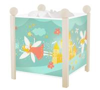 TROUSSELIER - Princesses Fées - Veilleuse - Lanterne Magique - Idéal Cadeau Enfant - Dessin animé - Lumière rassurante - Couleur Bois Blanc - Ampoule 12V 10W inclue - Prise Elec. EU
