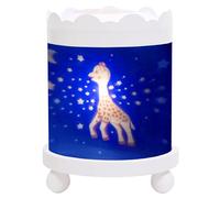 TROUSSELIER - Sophie la Girafe. - Veilleuse - Manège Magique - Idéal Cadeau Enfant - Dessin animé - Lumière rassurante - Couleur Bois Blanc - Ampoule 12V 10W inclue - Prise Elec. EU