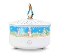 TROUSSELIER - Veilleuse - Projecteur d'Etoiles Pierre Lapin© 14 Cm - Musical - Détection des Pleurs - Rechargeable USB