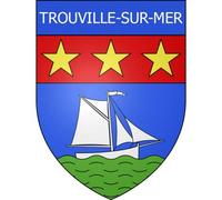 Trouville-sur-Mer 14 ville Stickers blason autocollant adhésif - Taille : 12 cm