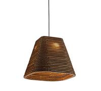 TRQZNLEP Suspension En Papier Nid D'Abeille Lampe Suspendue En Carton de Style Japonais Luminaire À Suspension Décoratif À L'Ancienne Pour Salon Cuisine Îlot Bar Entrée Salle Den/Color/H